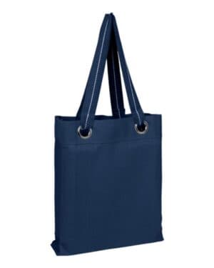 NAVY Q-tees Q1630 large grommet tote