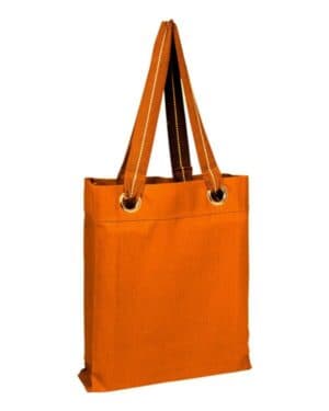 ORANGE Q-tees Q1630 large grommet tote