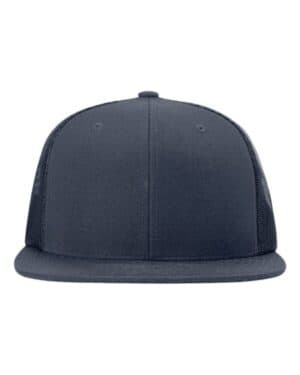 NAVY/ NAVY Richardson 511 wool blend flat bill trucker cap