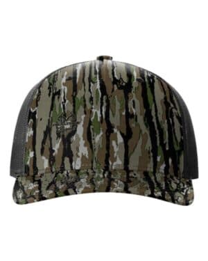REALTREE ORIGINAL/ BLACK Richardson 112PFP five-panel printed trucker cap