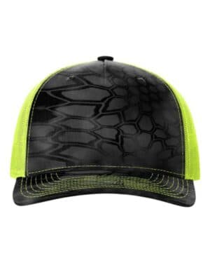 KRYPTEK TYPHON/ NEON YELLOW Richardson 112PFP five-panel printed trucker cap