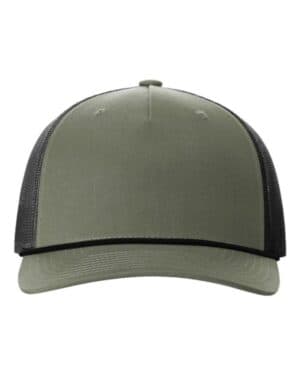 Richardson 112FPR five-panel trucker with rope cap