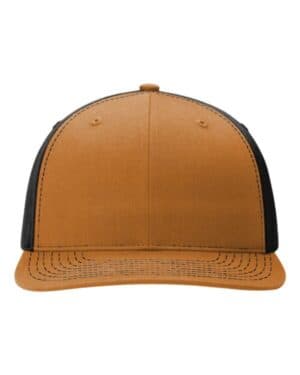 CARAMEL/ BLACK Richardson 312 twill back trucker cap