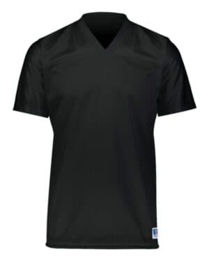 BLACK Russell athletic R0593M solid flag football jersey