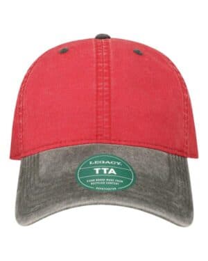WEATHERED RED/ CINDER Legacy TTA terra twill cap