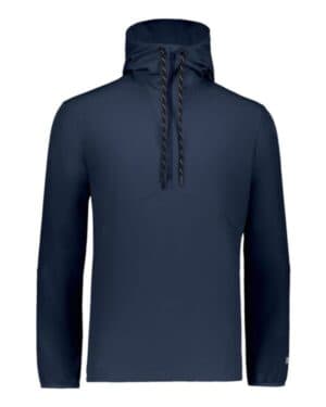 NAVY Russell athletic R20DSM legend hooded quarter-zip pullover