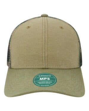 KHAKI/ SAGE/ CAMO MESH Legacy MPS mid-pro snapback trucker cap