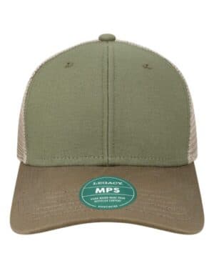 OLIVE/ DARK OLIVE/ DARK KHAKI Legacy MPS mid-pro snapback trucker cap