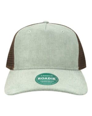 SAWGRASS CORDUROY/ BROWN Legacy ROADIE five-panel trucker cap