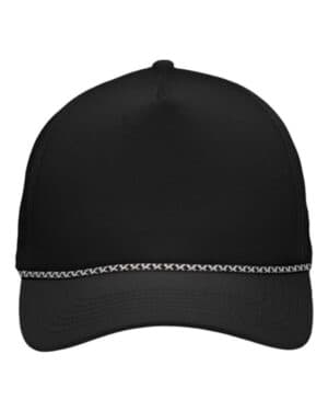 BLACK Sportsman SP1300 five-panel rope heritage fit cap