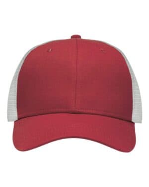 CHINO CARDINAL/ WHITE SP1450 traditional lo-pro mesh back trucker fit cap