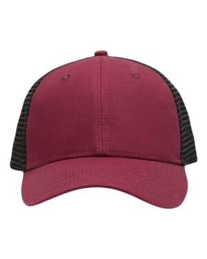 CHINO MAROON/ BLACK SP1450 traditional lo-pro mesh back trucker fit cap
