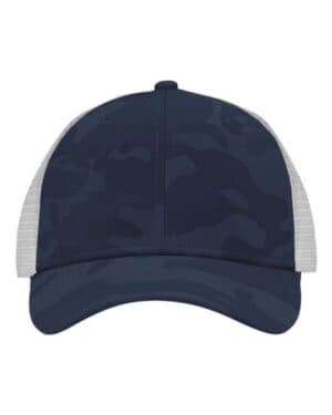 NAVY CAMO/ WHITE SP1450 traditional lo-pro mesh back trucker fit cap