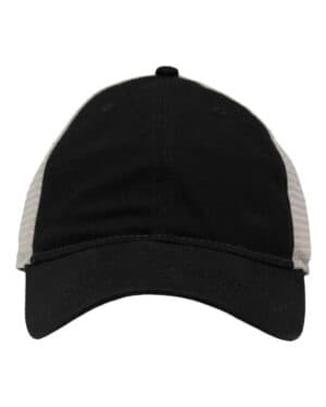BLACK/ STONE Sportsman SP1750 mesh dad hat fit