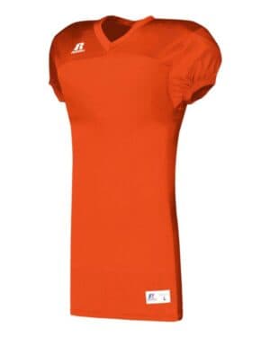 BURNT ORANGE Russell athletic S8623M jersey with side inserts