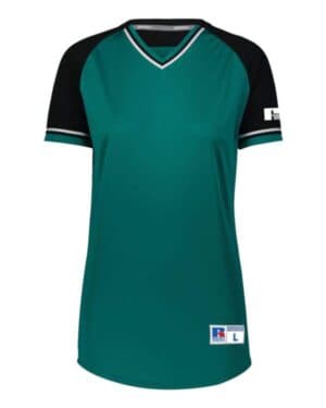 Russell athletic R01X3X women's classic v-neck jersey