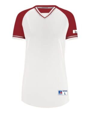 Russell athletic R01X3X women's classic v-neck jersey