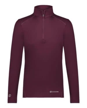 MAROON Holloway 222340 women's coolcore quarter-zip pullover
