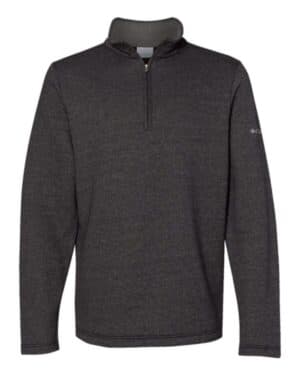 BLACK HEATHER Columbia 212487 great hart mountain iii half-zip pullover