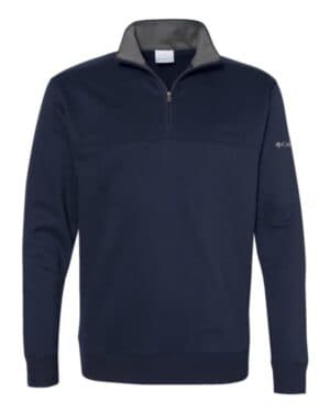 COLLEGIATE NAVY Columbia 212475 hart mountain ii half-zip pullover