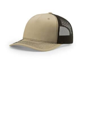 KHAKI/ COFFEE 112FP richardson five-panel trucker