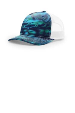 KRYPTEK PONTUS/ WHITE KRYPTEK PONTUS/ WHITE 112PFP richardson printed five-panel trucker