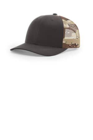 BROWN/ DESERT CAMO BROWN/ DESERT CAMO 112PM richardson printed mesh trucker