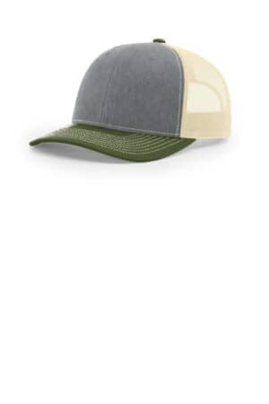 HEATHER GREY/ BIRCH/ ARMY OLIVE 112 richardson trucker cap