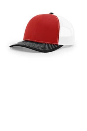 RED/ WHITE/ BLACK 112 richardson trucker cap