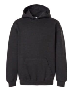 HEATHER GRAPHITE Tultex 320Y youth hooded sweatshirt