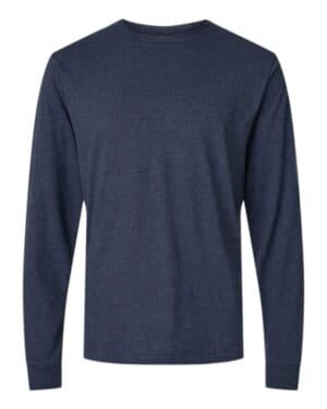 HEATHER DENIM Tultex 202LS fine jersey long sleeve t-shirt