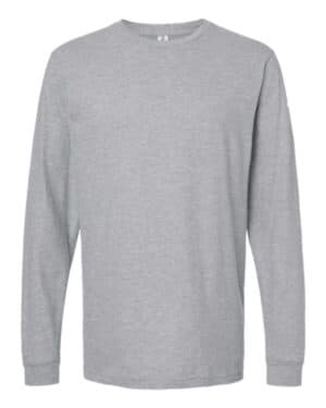 HEATHER GREY Tultex 202LS fine jersey long sleeve t-shirt