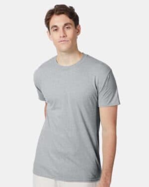 SILVERSTONE HEATHER Hanes 42TB perfect-t triblend t-shirt