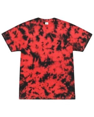 CRYSTAL RED/ BLACK Colortone 1390 crystal wash t-shirt