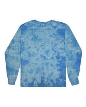 CRYSTAL CAROLINA BLUE Colortone 2390 crystal wash long sleeve t-shirt