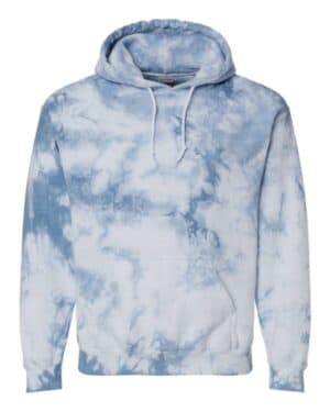 CRYSTAL BABY BLUE Colortone 8790 crystal wash hooded sweatshirt
