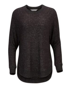 BLACK HEATHER Boxercraft BW1102 women's cuddle oversize crew pullover