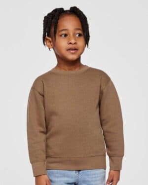 Rabbit skins 3317 toddler fleece crewneck sweatshirt