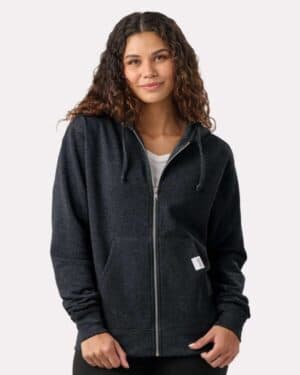 CHARCOAL Recover RC1090 full-zip hooded sweatshirt