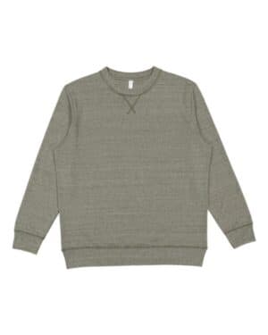 WEATHERED MILITARY GREEN Lat 6935 vintage wash fleece crewneck sweatshirt