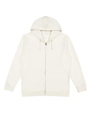 NATURAL HEATHER Lat 6927 full-zip fleece hoodie