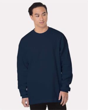 Bayside 8205 usa-made heavyweight waffle knit thermal