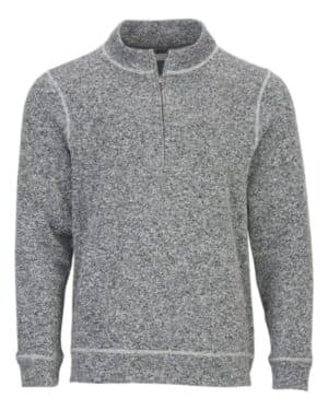 BLACK HEATHER Boxercraft BM5207 alpine quarter-zip pullover