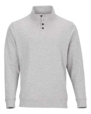 OXFORD HEATHER Boxercraft BM5209 french terry button pullover