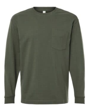 American apparel 9410 super heavyweight long sleeve pocket tee