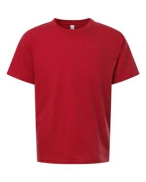 RED American apparel 2001Y youth fine jersey tee