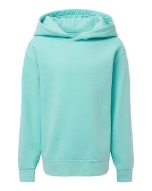 1467Y garment-dyed youth lightweight fleece hooded sweatshirt