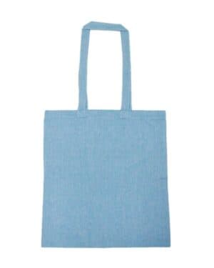 8505R lightweight recycled canvas tote bag with extended handle