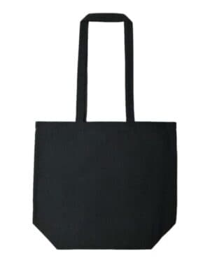RECYCLED BLACK 8866R star of india midweight recycled canvas tote