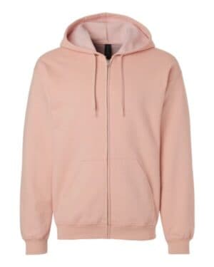 DUSTY ROSE Gildan SF600 softstyle full-zip hooded sweatshirt